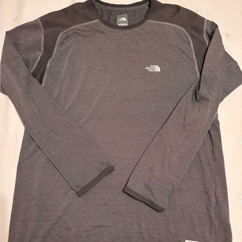 The North Face Men's Charcoal Long Sleeve Tee